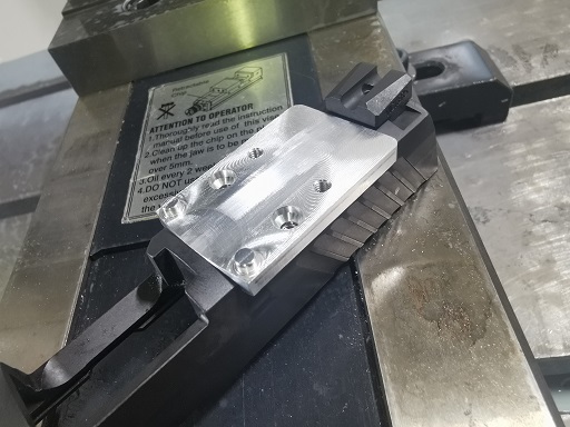 Optic slide cut adapter plate